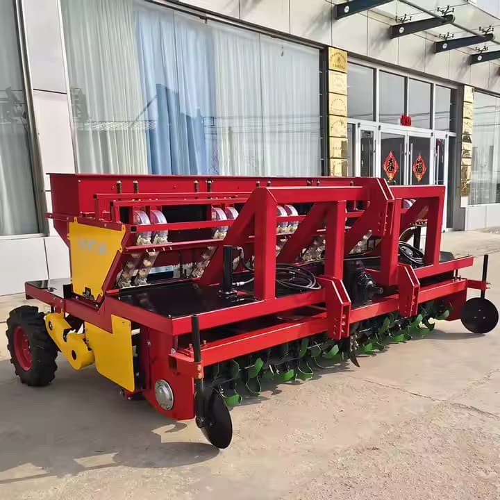 Manual Onion Seed Planter 6 /7Rows MOQ 1 UNIT Precision Vertical Garlic Planter Ensuring A Minimum Of 93% Garlic Clove Seeds Are Planted Upright